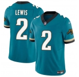 Men's Jacksonville Jaguars #2 Jourdan Lewis Teal 2025 F.U.S.E. Prowler Throwback Vapor Limited Football Stitched Jersey