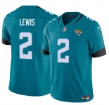 Men's Jacksonville Jaguars #2 Jourdan Lewis Teal 2025 F.U.S.E. Vapor Untouchable Limited Football Stitched Jersey