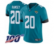 Men's Jacksonville Jaguars #20 Jalen Ramsey Teal Green Alternate Vapor Untouchable Limited Player 100th Season Football Jersey