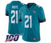 Men's Jacksonville Jaguars #21 A.J. Bouye Teal Green Alternate Vapor Untouchable Limited Player 100th Season Football Jersey