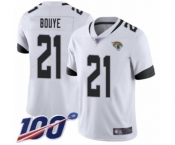 Men's Jacksonville Jaguars #21 A.J. Bouye White Vapor Untouchable Limited Player 100th Season Football Jersey