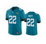Men's Jacksonville Jaguars #22 JaMycal Hasty Teal Vapor Untouchable Limited Stitched Jersey