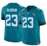 Men's Jacksonville Jaguars #23 Foye Oluokun Teal 2025 F.U.S.E. With 4-Star C Patch Vapor Untouchable Limited Football Stitched Jersey