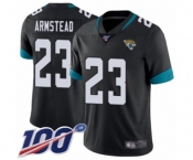 Men's Jacksonville Jaguars #23 Ryquell Armstead Black Team Color Vapor Untouchable Limited Player 100th Season Football Jersey