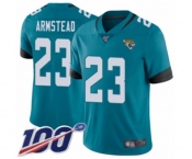 Men's Jacksonville Jaguars #23 Ryquell Armstead Teal Green Alternate Vapor Untouchable Limited Player 100th Season Football Jersey
