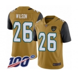 Men's Jacksonville Jaguars #26 Jarrod Wilson Limited Gold Rush Vapor Untouchable 100th Season Football Jersey