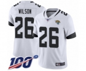 Men's Jacksonville Jaguars #26 Jarrod Wilson White Vapor Untouchable Limited Player 100th Season Football Jersey