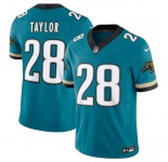 Men's Jacksonville Jaguars #28 Fred Taylor Teal 2024 F.U.S.E. Prowler Throwback Vapor Limited Football Stitched Jersey
