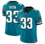 Men's Jacksonville Jaguars #33 Bhayshul Tuten Teal 2024 F.U.S.E. Prowler Throwback Vapor Limited Football Stitched Jersey