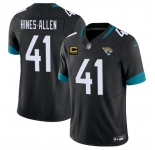 Men's Jacksonville Jaguars #41 Josh Hines-Allen Black 2025 With 4-Star C Patch F.U.S.E. Vapor Limited Football Stitched Jersey