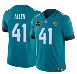 Men's Jacksonville Jaguars #41 Josh Hines-Allen Teal 2025 F.U.S.E. With 4-Star C Patch Vapor Untouchable Limited Football Stitched Jersey