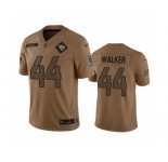 Men's Jacksonville Jaguars #44 Travon Walker 2023 Brown Salute To Service Vapor Untouchable Limited Football Stitched Jersey