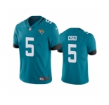 Men's Jacksonville Jaguars #5 Andre Cisco Teal Vapor Untouchable Limited Stitched Jersey