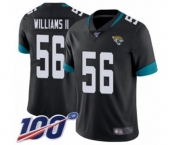 Men's Jacksonville Jaguars #56 Quincy Williams II Black Team Color Vapor Untouchable Limited Player 100th Season Football Jersey