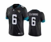 Men's Jacksonville Jaguars #6 Chris Claybrooks Black Vapor Untouchable Limited Stitched Jersey