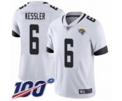 Men's Jacksonville Jaguars #6 Cody Kessler White Vapor Untouchable Limited Player 100th Season Football Jersey