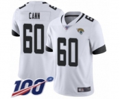 Men's Jacksonville Jaguars #60 A. J. Cann White Vapor Untouchable Limited Player 100th Season Football Jersey