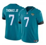 Men's Jacksonville Jaguars #7 Brian Thomas Jr Teal 2024 Draft F.U.S.E Vapor Untouchable Limited Football Stitched Jersey