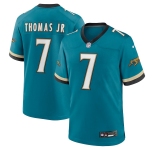 Men's Jacksonville Jaguars #7 Brian Thomas Jr Teal 2024 F.U.S.E. Prowler Throwback Vapor Limited Football Stitched Jersey