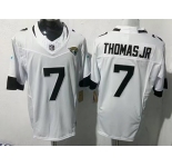 Men's Jacksonville Jaguars #7 Brian Thomas Jr White 2025 F.U.S.E. Vapor Limited Football Stitched Jersey