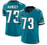Men's Jacksonville Jaguars #73 Robert Hainsey Teal 2025 F.U.S.E. With 1-Star C Patch Prowler Throwback Vapor Limited Football Stitched Jersey