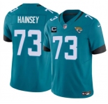 Men's Jacksonville Jaguars #73 Robert Hainsey Teal 2025 F.U.S.E. With 1-Star C Patch Vapor Untouchable Limited Football Stitched Jersey