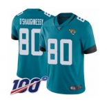 Men's Jacksonville Jaguars #80 James O'Shaughnessy Teal Green Alternate Vapor Untouchable Limited Player 100th Season Football Jersey