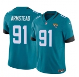 Men's Jacksonville Jaguars #91 Arik Armstead Teal 2024 F.U.S.E Vapor Untouchable Limited Football Stitched Jersey