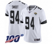 Men's Jacksonville Jaguars #94 Dawuane Smoot White Vapor Untouchable Limited Player 100th Season Football Jersey