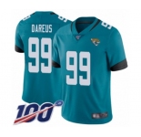 Men's Jacksonville Jaguars #99 Marcell Dareus Teal Green Alternate Vapor Untouchable Limited Player 100th Season Football Jersey