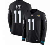 Men's Nike Jacksonville Jaguars #11 Marqise Lee Limited Black Therma Long Sleeve NFL Jersey