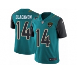 Men's Nike Jacksonville Jaguars #14 Justin Blackmon Vapor Untouchable Limited Teal Green Team Color NFL Jersey