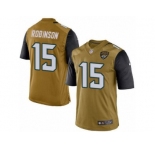 Men's Nike Jacksonville Jaguars #15 Allen Robinson Limited Gold Rush NFL Jersey