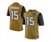 Men's Nike Jacksonville Jaguars #15 Allen Robinson Limited Gold Rush NFL Jersey