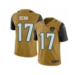 Men's Nike Jacksonville Jaguars #17 Arrelious Benn Limited Gold Rush NFL Jersey