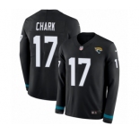 Men's Nike Jacksonville Jaguars #17 DJ Chark Limited Black Therma Long Sleeve NFL Jersey