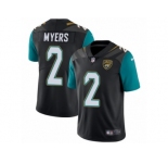 Men's Nike Jacksonville Jaguars #2 Jason Myers Vapor Untouchable Limited Black Alternate NFL Jersey