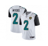 Men's Nike Jacksonville Jaguars #2 Jason Myers White Vapor Untouchable Limited Player NFL Jersey