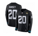 Men's Nike Jacksonville Jaguars #20 Jalen Ramsey Limited Black Therma Long Sleeve NFL Jersey