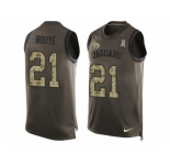 Men's Nike Jacksonville Jaguars #21 A.J. Bouye Limited Green Salute to Service Tank Top NFL Jersey