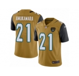 Men's Nike Jacksonville Jaguars #21 Prince Amukamara Limited Gold Rush NFL Jersey