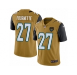 Men's Nike Jacksonville Jaguars #27 Leonard Fournette Limited Gold Rush NFL Jersey