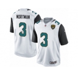 Men's Nike Jacksonville Jaguars #3 Brad Nortman Limited White NFL Jersey