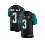 Men's Nike Jacksonville Jaguars #3 Brad Nortman Vapor Untouchable Limited Black Alternate NFL Jersey