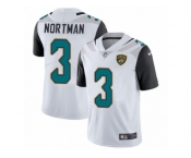 Men's Nike Jacksonville Jaguars #3 Brad Nortman White Vapor Untouchable Limited Player NFL Jersey