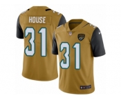 Men's Nike Jacksonville Jaguars #31 Davon House Limited Gold Rush NFL Jersey