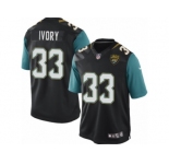 Men's Nike Jacksonville Jaguars #33 Chris Ivory Limited Black Alternate NFL Jersey