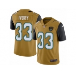 Men's Nike Jacksonville Jaguars #33 Chris Ivory Limited Gold Rush NFL Jersey