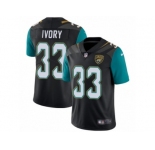 Men's Nike Jacksonville Jaguars #33 Chris Ivory Vapor Untouchable Limited Black Alternate NFL Jersey