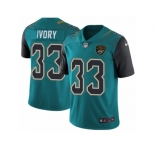 Men's Nike Jacksonville Jaguars #33 Chris Ivory Vapor Untouchable Limited Teal Green Team Color NFL Jersey